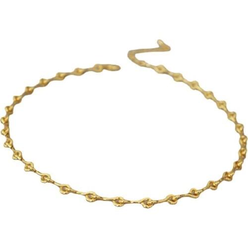Korean original niche cool temperament question mark chain simple temperament brass clavicle chain necklace female