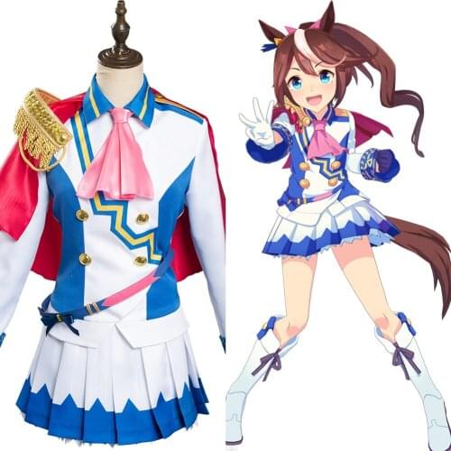 Pretty Derby Cosplay Tokai Teio Costume Outfits Uniform Dress Halloween Carnival Suit