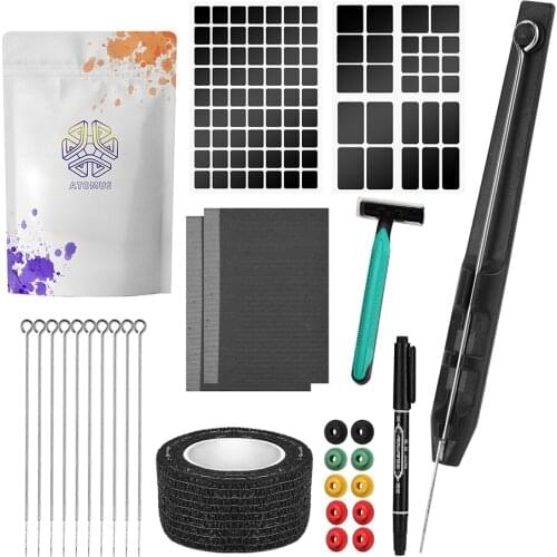 Tattoo Stick and Poke Kit Professional Poke Pen DIY Tattoo Tool Kit with Needles Cushion Body Art Tools Set for Tattoo Beginners