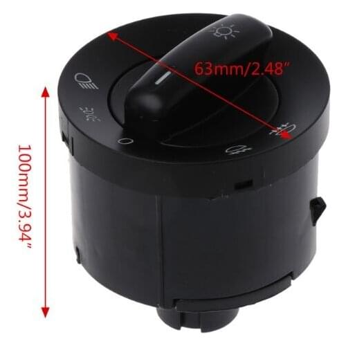 Car Headlight Switch Fog Light Button For Golf MK5 Caddy JETTA TOURAN SAGITAR Dropshipping