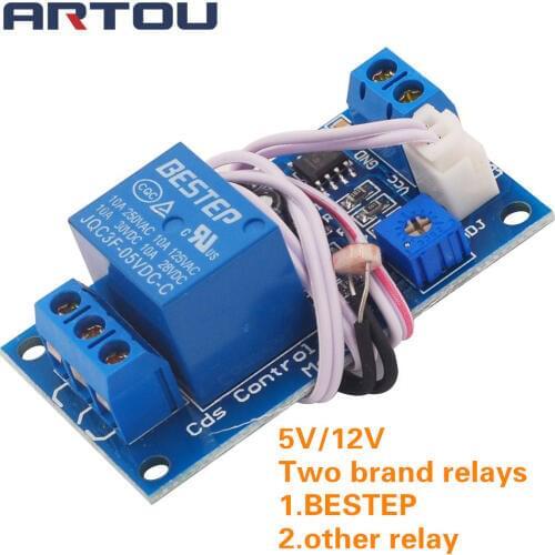 XH-M131 DC 5V / 12V Light Control Switch Photoresistor Relay Module Detection Sensor 10A brightness Automatic Control Module