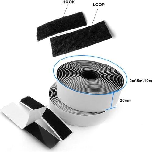 1 set 20mm Velcros Self Adhesive Strong Hooks Loops Magic Tape Sewing Accessories for DIY 5/10 meter velcro strap diy velcro