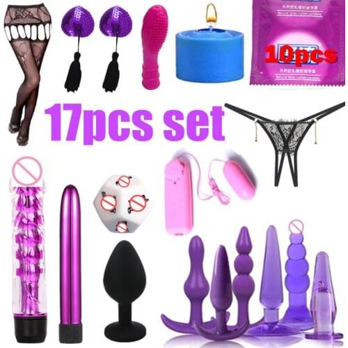 Sex shop Sex Products Sex Toys for Women BDSM Sex Bondage Set Anal Plug Dildo Vibrator Adult Toys Slave Game