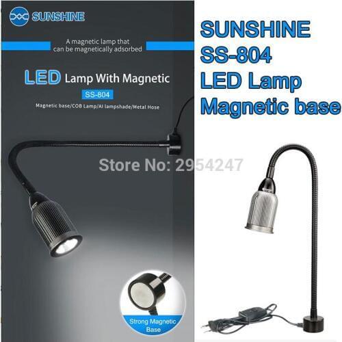 SUNSHINE SS-804 Magnetic LED Lamp Magnet base COB wick Lamp Aluminum lampshade Universal can Magnetically adsorbed