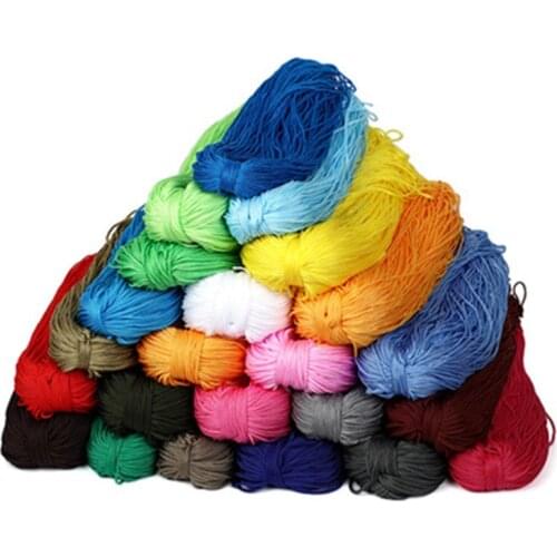 10m PP Rope Drawstring Crochet Rope Bunch Pocket Rope Braided Rope Color Braided Nylon Rope DIY Handmade Rope Hemp Rope 10m