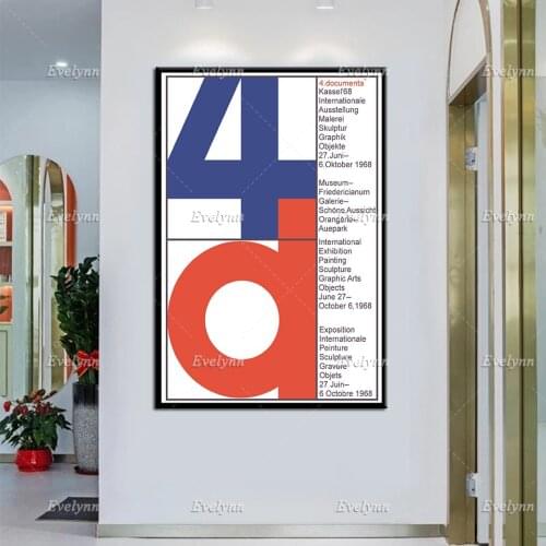 Exhibition Poster International Exhibition Of Modern Art Documenta 1968 By Karl Oskar Blase Home Decor Prints Wall Art Canvas