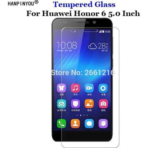 For Huawei Honor6 Tempered Glass 9H 2.5D Premium Screen Protector Film For Huawei Honor 6 5.0"