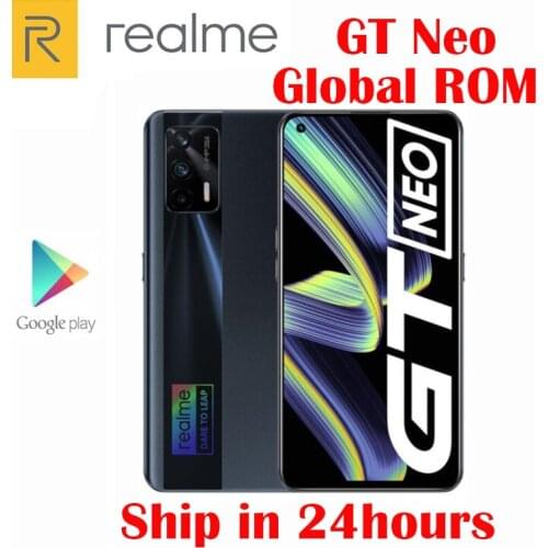 Official Original Realme GT Neo 5G Mobile Phone MTK1200 6.43inch 120Hz Super AMOLED 4500Mah NFC 50W Flash Charger 64.0MP Camera