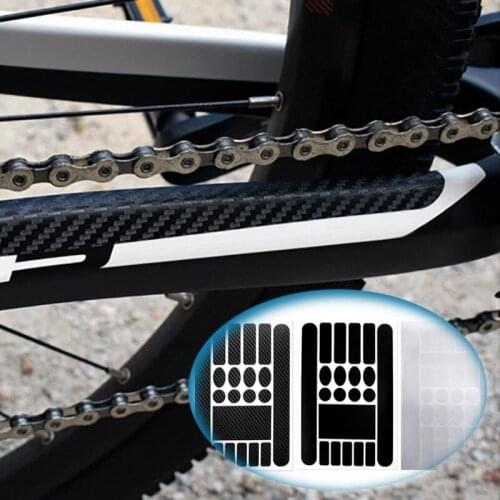 1Piece Bicycle Frame Protector Sticker Guard Cover Self Adhesive Chain Decal Part Road Mountain Bike Removable Universal Paster