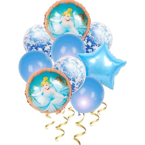1 set Snow White Bell Balloons Princess Foil Balloon Happy Birthday Party Decorations Kids Toys baby show suppiles girl gifts