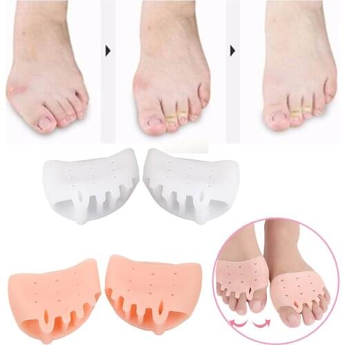 1Pair SEBS Material Honeycomb Adult Shock-absorbing Insoles Pain Relief Thumb Valgus Corretcor Foot Care Tool