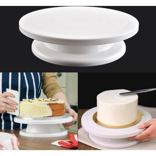 10 Inch Turntable Rotating Cake Stand DIY Anti-skid Round Revolving Cake Turntable Baking Cake Tools Decorating Cake Mold