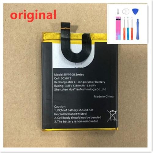 100% Original Blackview 4380mAh BV9700 Series Replacement Battery For Blackview BV9700 / BV9700 Pro Original Mobile Phone