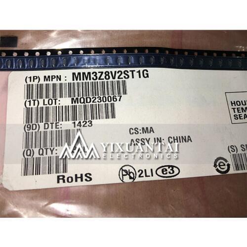 100PCS/LOT Free shipping 100% original MM3Z8V2ST1G MM3Z8V2 TH SOD323