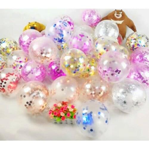 12-Inch round Sequin Balloon Supplies Wedding Ceremony Decoration Colorful Balloon Pattern Christmas Decorative Balloon