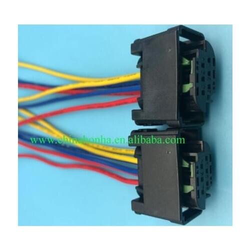 50/100 pcs 6 Pin Tyco Accelerator Pedal Plug Throttle Valve Sensor Connector 1-967616-1 7M0973119 with 15cm 20 AWG wire