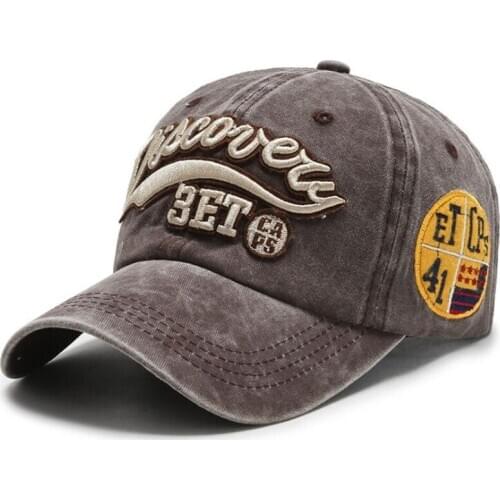 AOTENG002 Wholsale Washed Baseball Cap For Men Women Letter Embroidery Snapback Hat Bone Trucker Dad Hat Gorros