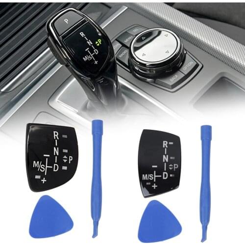 Car Shift Knob Panel Gear Button Cover Emblem M Performance Shift Sticker For BMW X1 X3 X5 X6 M3 M5 F01 F10 F30 F35 F15 F16 F18