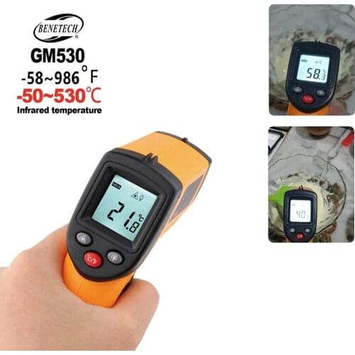 BENETECH Non-contact Infrared Thermometer Thermal handheld Digital Electronic Outdoor No contact Hygrometer