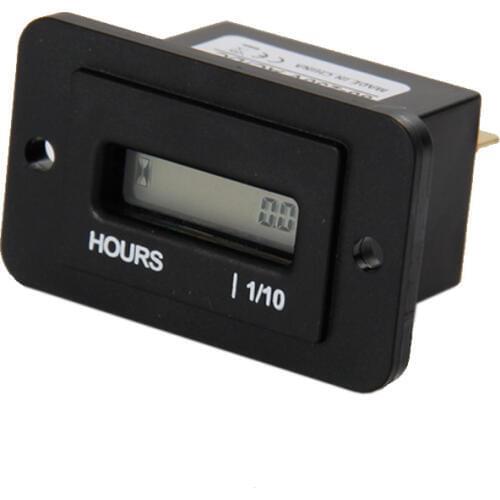 Digital DC4.5-90V LCD Hour Meter for Diesel Engine or Gasoline Engine ATV Pit Bike, Quad Bike Jet Ski