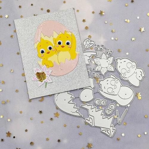 Chick Metal Cutting Dies Stencil Scrapbooking DIY Album Stamp Paper Card Mold Embossing Decoration M17D