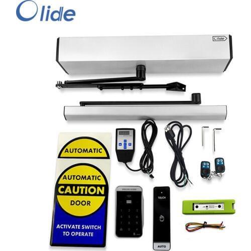 Olide DSW120 Swing Door Closer Electric with Wireless Long Distance Workable Area Access Keypad and Wireless Long Push Panels