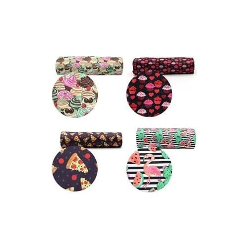 50*145cm 4 Ways Stretch Knit Fabric Patchwork Food Printed Fabric for Tissue Kids Home Textile for Sewing Tilda Doll,c11134