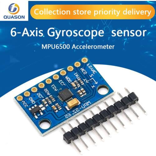 IIC I2C SPI MPU6500 MPU-6500 6-Axis Gyroscope Accelerometer Sensor Module Replace MPU6050 For Arduino With Pins GY-6500