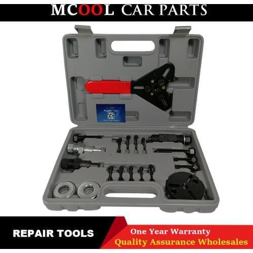 Car compressor repair kit A/C R134a R12 Compressor Clutch Hub Puller Kit Remover & Installer Repair Tool Set