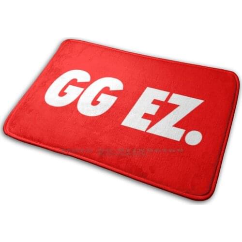Gg Ez Box Logo Mat Rug Carpet Anti-Slip Bedroom Entrance Door Mat Owerwatch Rocket League Csgo Gamer Gaming Gg Ez Ps5