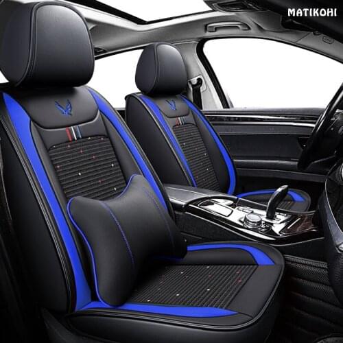 MATIKOHI leather car seat covers for volkswagen all models vw polo passat b6 b7 b8 golf 5 6 7 touran touareg tiguan car seats