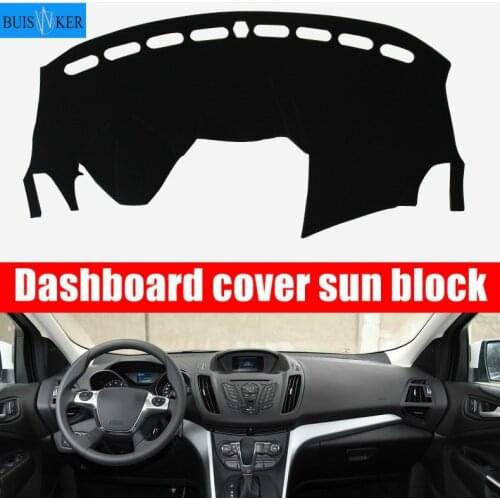 Car Dashboard Cover Mat Pad Dash Sun Shade Instrument Carpet Car Accessories For Ford Kuga Escape 2013 2014 2015 2016 2017 2018