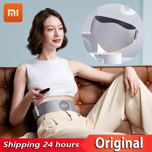 YOUPIN SKG Massage Belt Smart Control Hot Compress Massage EMS+TENS Double Pulse Waist Massage Rechargeable Work with Mijia APP