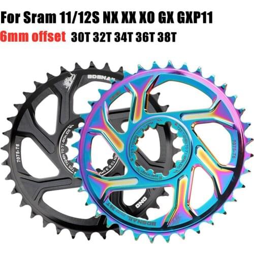 MTB Offset 3°/ 6°GXP bicycle Crankset fixed coroa dentada para bicicleta gxp mtb 30T-40T para sram 11/12s nx xx xo gx gxp11