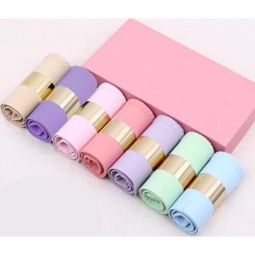 LANGSHA 7PCS/lot Panties Women Ultra-thin Lingerie Seamless Panties Sexy Ice Silk Briefs Everyday Underwear Ladies Underpants