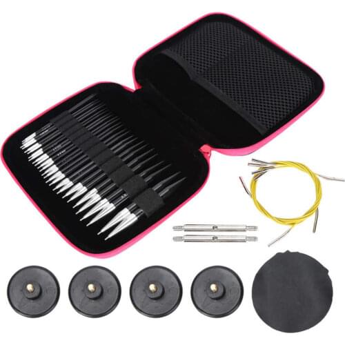 Sweater Needles Knitting Needles Set Interchangeable Portable Removable Sweater Circular Knitting Tools