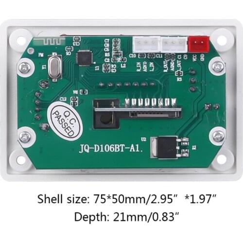 New 5V/12V MP3 Decoder Board Bluetooth 5.0 Car FM Radio Module Supports FM TF USB AUX Recorder