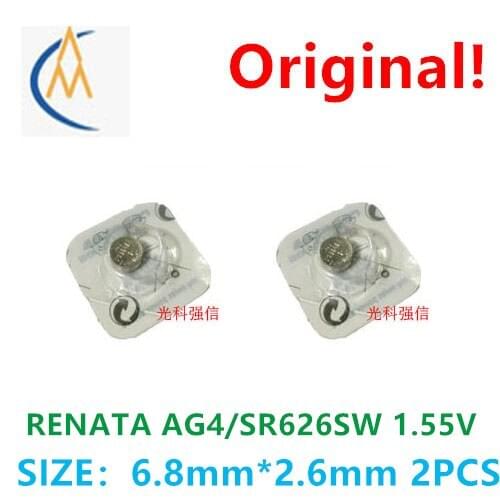 2PCS Genuine Swiss AG4 silver oxide button battery 1.5V 377 / 177 watch toy quartz watch pocket watch electronic products