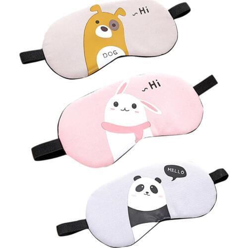 Panda Eye Cover soft Sleeping Mask Eyepatch Bandage Creative Travel Relax Blindfold Animal Cartoon Nap Soft Eye Shade