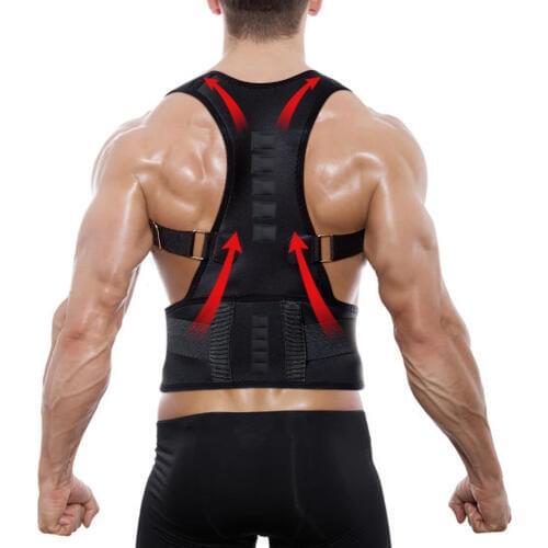 Drop shipping Magnetic Therapy Posture Corrector Brace Supports Belt Shoulder Back Support Belt for Shoulder Posture US Stock