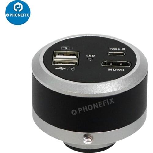 1080P HDMI 60FPS Industrial Digital Camera C-Mount Trinocular Stereo Microscope for PCB Repair HD Video USB2.0 Microscope Camera