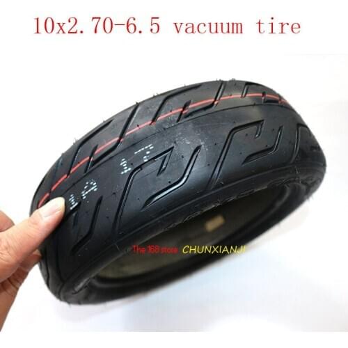10 inch Vacuum Tires 10x2.70-6.5 Tubeless Tire Vacuum tyres fits Electric Scooter Balanced for many size like it 10*2.70-6.5