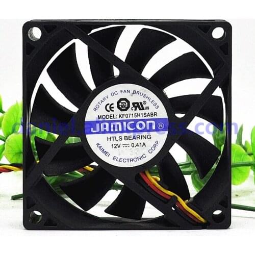 New original JAMICON 12V 0.41A UPS fan KF0715H1SABR 7CM
