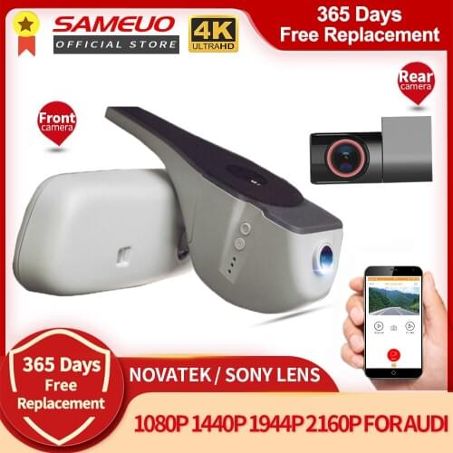 Sameuo A12 Dash Cam 4K Rear View Auto Dashcam WIFI For Car Camera 2160P Video Recorder Reverse Dvr 24H Parking Monitor For Audi