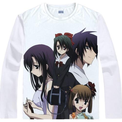Visual Novel School Days T-Shirts Multi-style Long Sleeve Shirts Sukuru Deizu Makoto Ito Kotonoha Katsura Cosplay Shirt