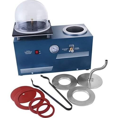 Jewelry Lost Wax Cast Combination Vacuum Investing Casting Investment Machine Table Top