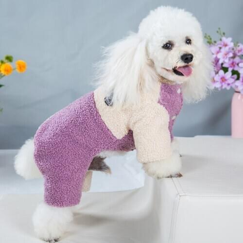 Pet Winter Coat Thicken Warm Dog Clothes Jumpsuit Yorkshire maltese Shih Tzu Pomeranian Poodle Bichon Schnauzer Costume Outfit