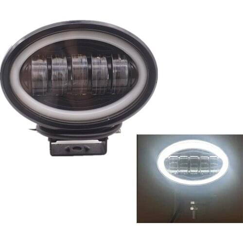 1pair 12-60V LED Working Light 50W Oval with Photography Light For Truck Off-Road ATV SUV UTV Boat Marine Driving Fog Lights