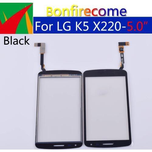 10Pcs\lot Touchscreen For LG K5 X220 X220MB X220DS Touch Screen Digitizer LCD Display Front Glass Panel Sensor Replacement