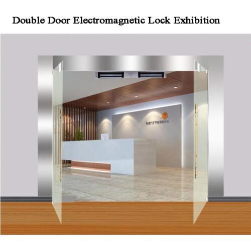 12V Double Door Magnetic Door lock Electromagnetic lock 180/280kg U bracket Building automation/Office Electric Gate opener